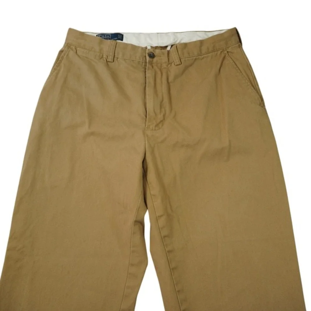 Polo Ralph Lauren Prospect Pant Mens 32x28 Tan‎ Khaki Chino Straight Leg Cotton